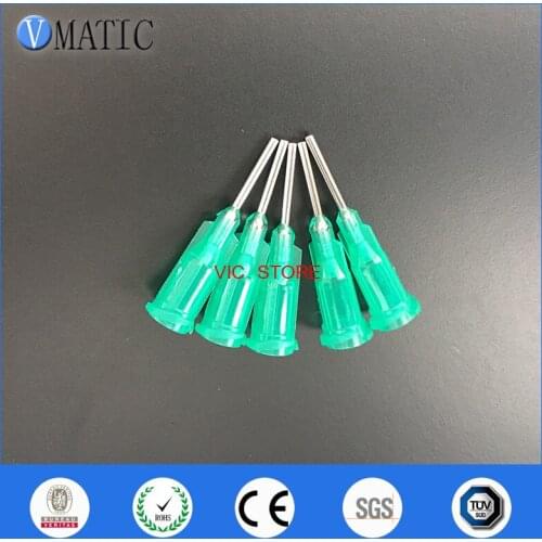 Free Shipping High BestSelling 100Pcs/Bag 18G Green Color Dispensing Needles Stainless Steel Tips 1/2 Inch