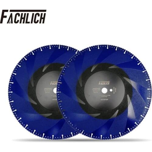 FACHLICH 2units 400mm/16" Diamond All Purpose Saw Blade for Metal Marble Demolition Cutting Disc Rescue for Granite