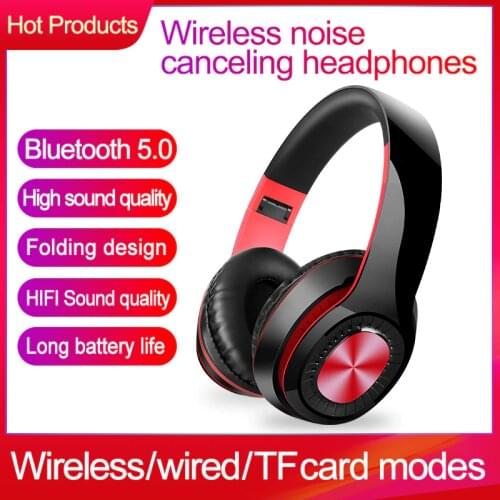 New Bluetooth Earphones Headphones Sport Support TF card Bass folding headset for iphone xiaomi Best Headphone Wireless with mic