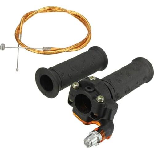 Restrictable Twist Throttle Cable Set For 47cc 49cc Mini Moto Bike Dirt Bike QuadTurn handle Motorcycle Accessories