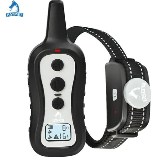Patpet Dog Supplies Shock Collar Electric Training Remote Small Medium Large Beep Vibration Adjustable Shock Levels 300M P301