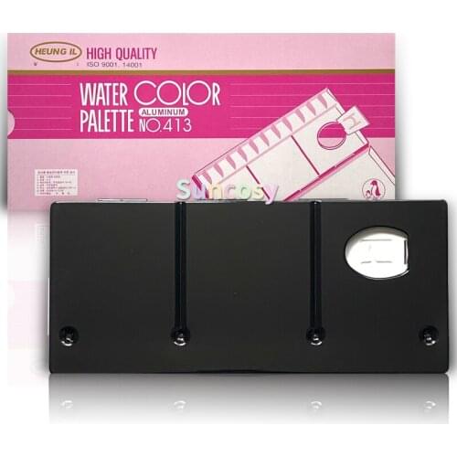 HEUNG IL Aluminum Watercolor Palette 13 Well AL 413 No.413 Metal 255 x 110 mm