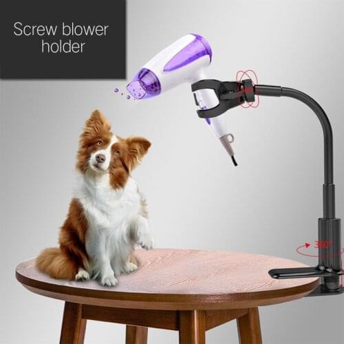 Dog Dryer Stand Dryer Fixed Bracket Hair Holder Stand For Hair Suporte Secador 360° Rotating Adjustable Rack Grooming Support