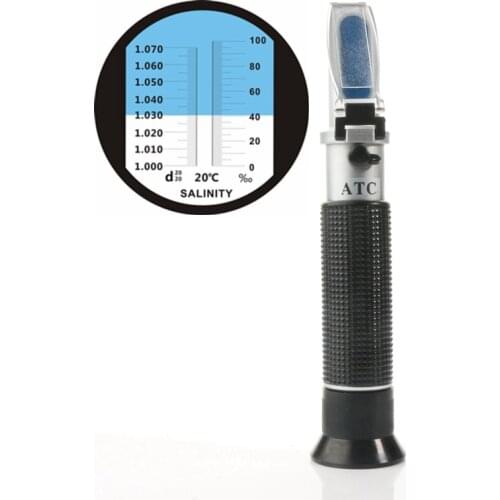 0-10% Sea Salinity Refractometer Meter Ocean Water Salt Concentration Aquarium Handheld Mariculture Breeding Gravimeter Analyzer