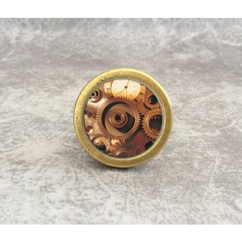 Cupboard Knobs Time Gear Knobs Handmade Drawer Handles Dresser Pulls Handles / Cabinet Knobs Kitchen Hardware