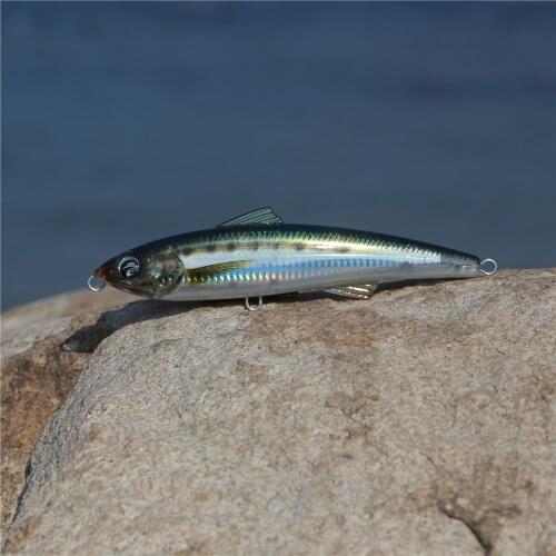 Ecooda 180MM 82G Big Game Fishing Popper Saltwater lure Topwater Trolling big Pencil Lure Hard bait Floating For Kingfish/Tuna