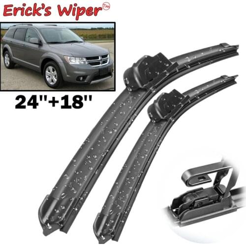 Ericks Wiper LHD Front Wiper Blades For Dodge Journey 2008 - 2018 Windshield Windscreen Front Window 24"+18"