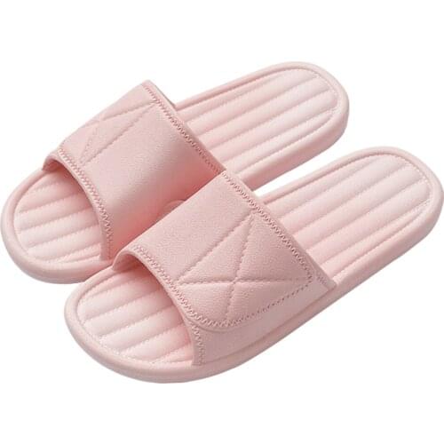 Flat Heel Slippers Female Non-slip Bathroom Soft Slides Summer Women Casual Sandals Breathable Home Solid Color Open Toe Shoes