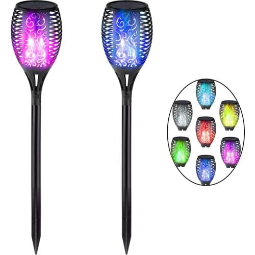 Solar Led Light Outdoor Solar Lamps For The Garden Flickering Flames Light Garden Decoration Outdoor Lawn Lamps Pathway Lights