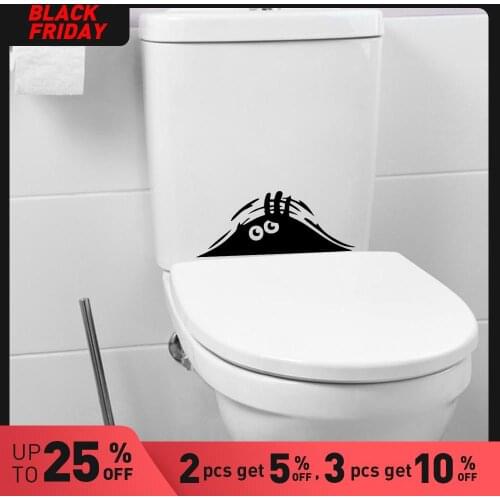 Funny Toilet Wall Sticker Removable Self Adhesive Watercolo Home Decor Art Mural Home Decor Modern Acrylic Decoration