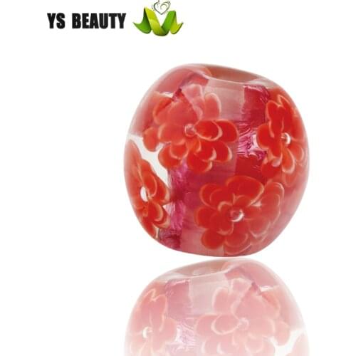 The new pink multi-flower beads Japanese designers spring and summer glass beads kimono hairpin zanzi