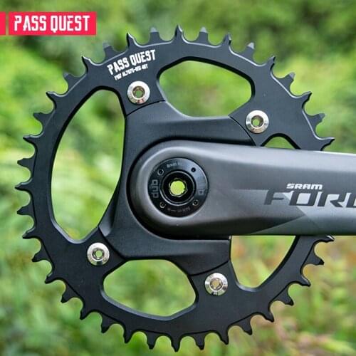 PASS QUEST chainring gear is suitable for SRAM AXS FROCE 107BCD chain positive negative tooth eagle electric variable Road BIKE