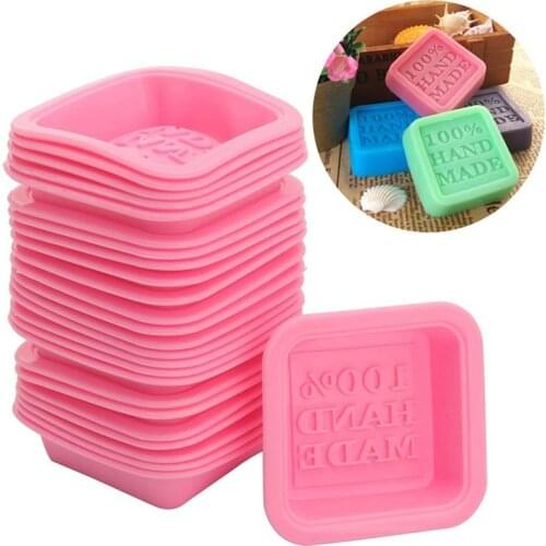 1PC Multifunctional Soap Molds For Soap Making Silicone Soap Mold Circle Cupcake Baking Pan Molds Making Supplies