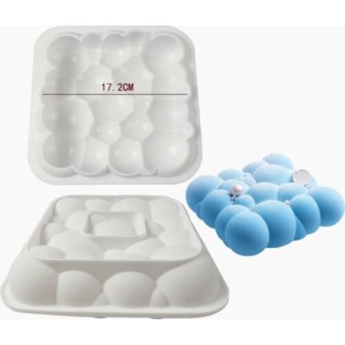 1PC Silicone Mold Cloud Shape Mousse Cake Molds Cake Bakeware Baking Tools 3D Bread Pastry Mould DIY Birthday Wedding Party