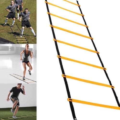 12 Rung 6m Nylon Straps Agility Ladder for Soccer Speed Training Stairs Soccer Football Speed Training Exercise Sports Equipment