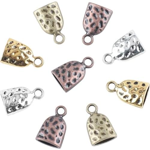 30Pcs/Lot Charms Alloy Beads Small Bell 8X10mm Metal Crystal Pendant For Diy Making Charm Earing Necklace Finding Jewelry