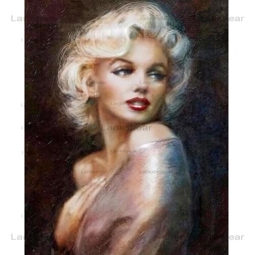 5D Diy Full Square/round Diamond Painting Marilyn Monroe Embroidery Cross Stitch Rhinestone Mosaic Picture Home Decor Gift