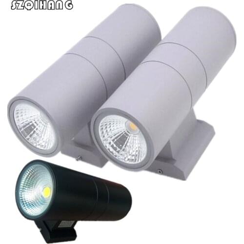 6pcs 2*5W/2*10W/2*15W/2*20W COB LED wall light Double LED Outdoor Wall Light Outdoor LED Wall Lamp outdoor waterproof IP65