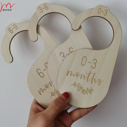 7 New Mom Gift Baby Shower Gift Ideas Wood Clothes Divider Baby Wardrobe Dividers Nursery Closet Clothes Organizer