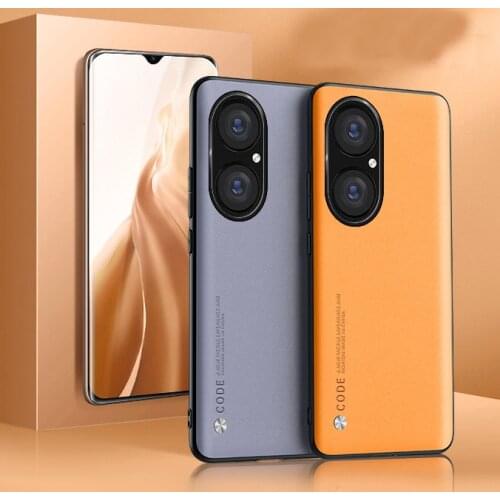 For Huawei P50 P40 Pro Case Luxury Soft Vegan leather Grain Slim protective Back Cover Case For huawei P30 P20 pro P50PRO P40PRO