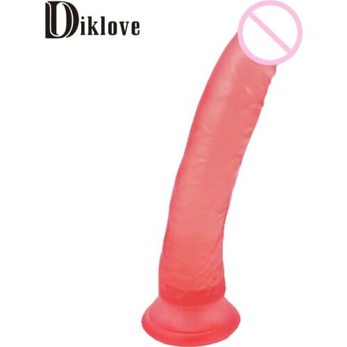 Diklove 21cm big dildo realistic dildos for women Sex toys for woman Sex fake penis artificial rubber penis with sucker