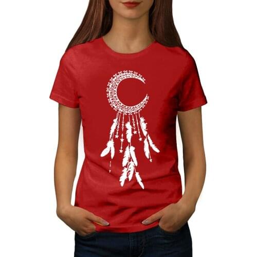 Aesthetics Clothes Women Vintage T Shirts Star Moon Feather Printed T Shirt Dames Kleding Zomer Fashion Short Sleeve Tops&Tees