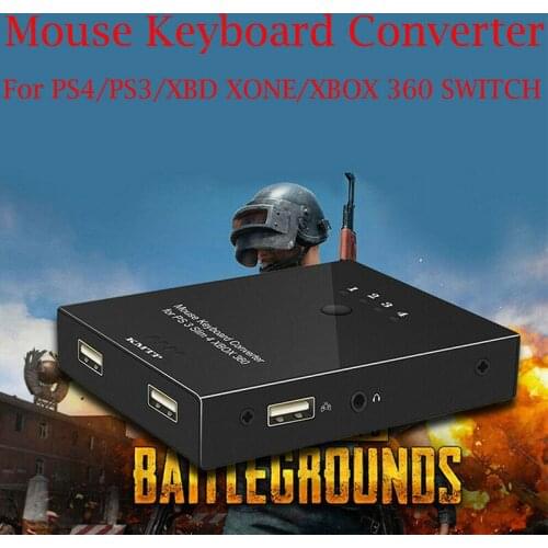 Larryjoe Mouse Keyboard Converter Adapter for PS4/PS4 PRO/PS4 Slim/ PS3/PS3 Slim/ XBOXONE/ XBOX 360/ Switch Compatible all Games