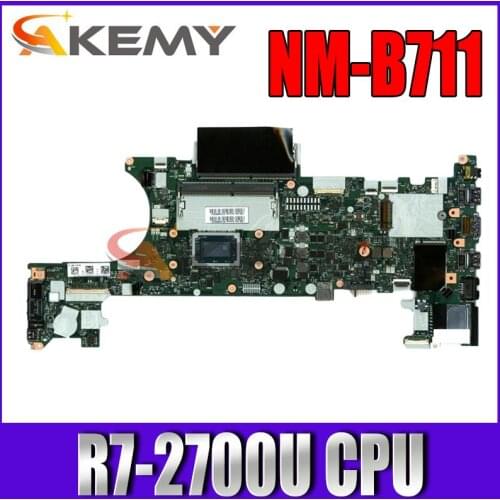 For Lenovo ThinkPad A485 T485 laptop motherboard NM-B711 motherboard with CPU R7-2700U FRU: 02DC287 02DC290 100% test work