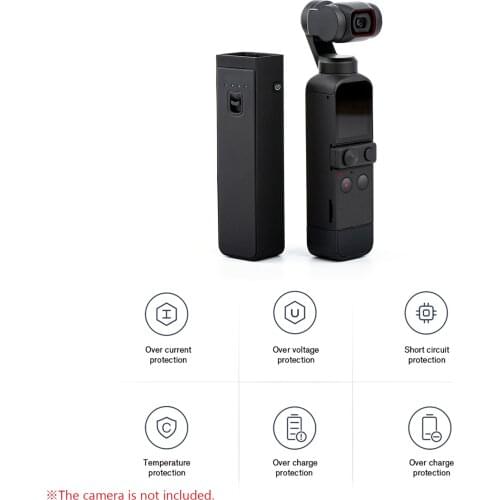 Upgraded Fast-Charging Power Bank Handheld Camera Extension Rod Charging Case Plug and Play 1/4 Inch Screw Hole for DJI Pocket 2