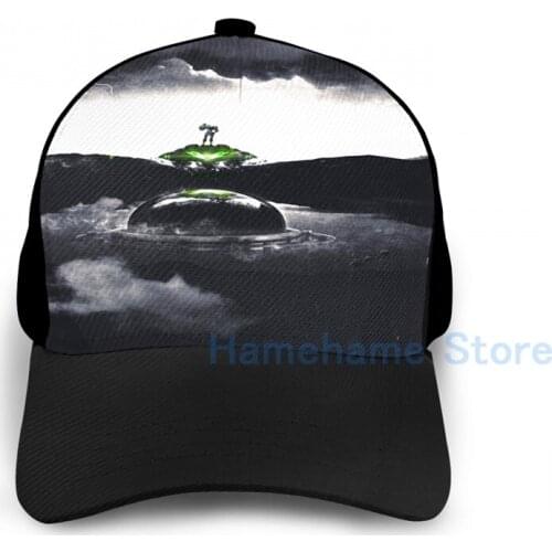 Fashion Landing on Zebes A Metroid Surrealism Basketball Cap men women Graphic print black Unisex adult hat