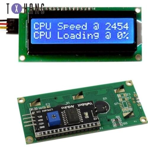 LCD display LCD1602 module Blue screen 1602 i2c LCD Display Module HD44780 16x2 IIC Character 1602 5V for arduino lcd display