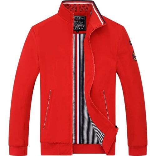 Kenty Shark Jackets Mens Autumn Cotton Liner Coats Warm Mens Windbreakers Bomber Jacket Men Blue Red Plus Size 4XL Brand Jacket