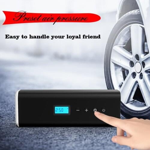 Portable Car Air Compressor DC 12V Digital Tire Inflator Air Pump 150 PSI Auto Air Pump for Car Motorcycle LED Light Tire Pump