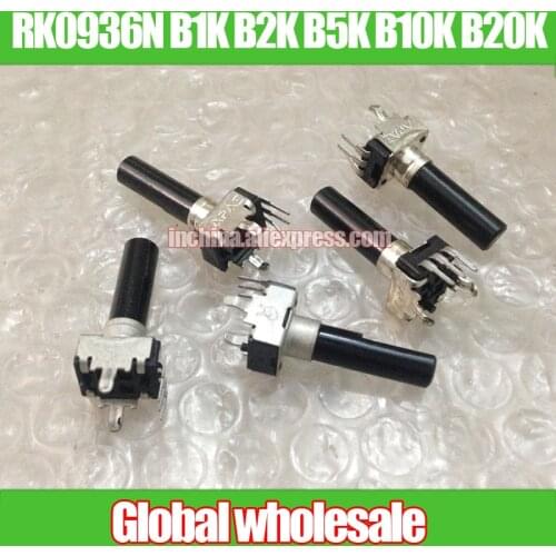 10pcs RK0936N B1K B2K B5K B10K B20K -23F mixer single joint potentiometer