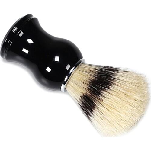 Salon Men Facial Beard Cleaning Appliance Shave Tool Razor Brush Badger Hair Mens Shaving Brush Men Beard Cleaning Tool
