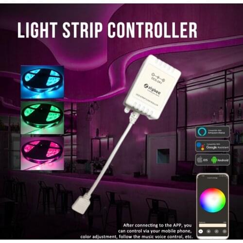Tuya zigbee LED RGB Controller For LED Strip Light Wireless Remote Controller RGB LED Strip Controller Support Alexa Google Home