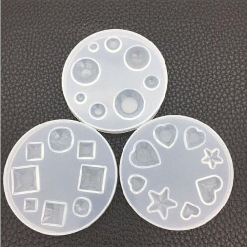DIY jewelry tool Silicone mould round oval square drop pendant earring mold handmade craft decoration epoxy resin mold
