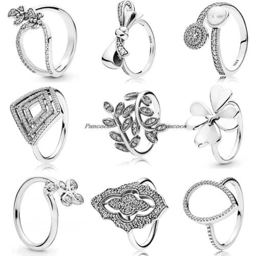 925 Sterling Silver Ring Pave Daisy Flower Statement With Crystal Ring For Women Wedding Party Fashion Jewelry