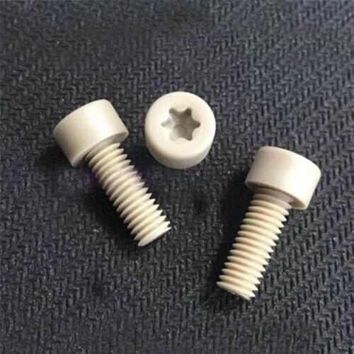 1Pcs M6 High temperature resistance Strength Peek Screws Round head Inside Plum blossom Torx Screw bolt 8mm-30mm L