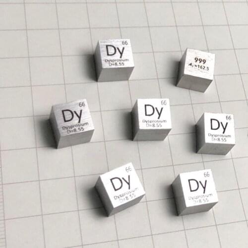 10mm Dy≥99.9% Dysprosium Dy Cube Periodic Table Of Elements Cube Hand Made Science Educational DIY Crafts Display