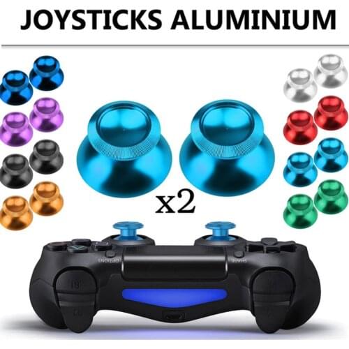 2PC Metal Joystick Grip Cap Analog Thumb stick Cover For Xbox One/ PS4/PS5 Gamepad Controller thumbstick Replacement Gadgets