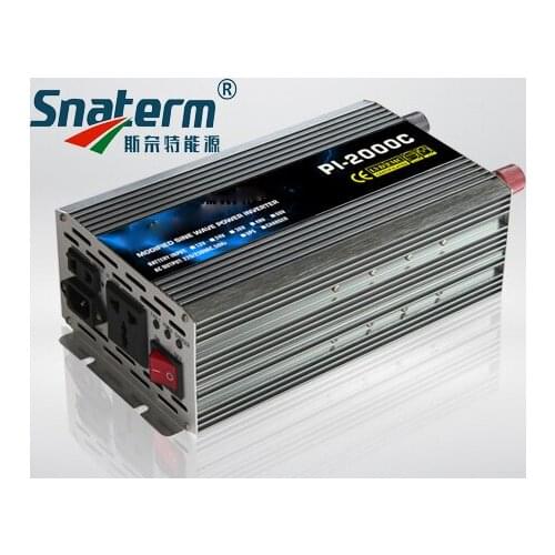 2000W Modified sine Wave Power inverter DC12/24/48V to AC230V 50HZ60HZ off grid inverter with ac charger UPS function