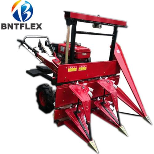80cm width Corn stalk harvester 8hp diesel water-cooled walking tractor self-propelled rice wheat corn stalk windrower