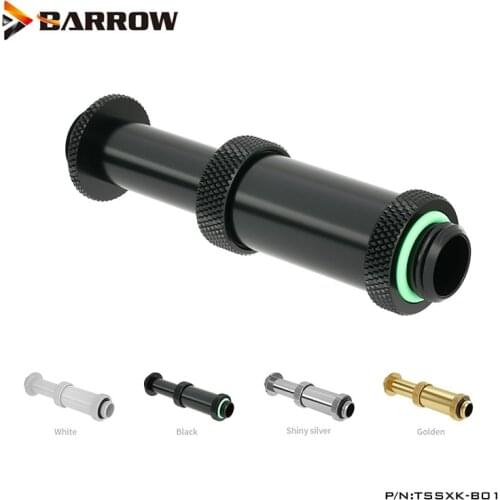 Barrow Double G1/4" Water Cooling GPU Card Block Connector Fittings 41-69MM Stretch Adapter White Black Silver Gold,TSSXK-B01