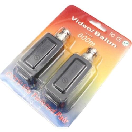 BNC Security Video Balun up to 600m Twisted Video Balun Passive Transceivers CCTV DVR Camera Video Power Balun Transceiver