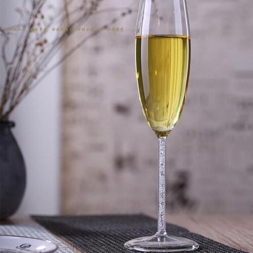 Champagne goblet high borosilicate lead free glass goblet luxury auger champagne goblet wine glass wine glass