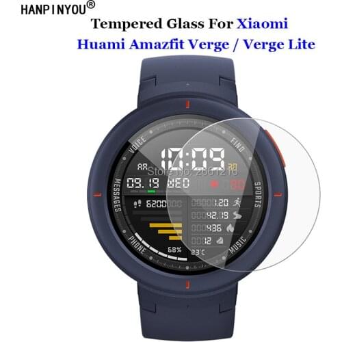 For Xiaomi Huami Amazfit Verge 3 Sports Smart Watch Tempered Glass 9H 2.5D Premium Screen Protector Film For Amazfit Verge Lite