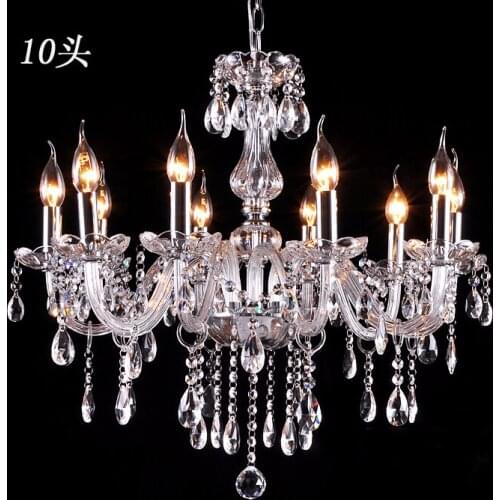 Including bulb K9 crystal chandelier living room lamp bedroom K9 crystal lamp hotel art project wedding lighting 85-285V