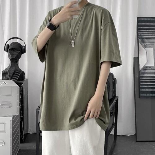 HYBSKR Men's Plain T-shirts