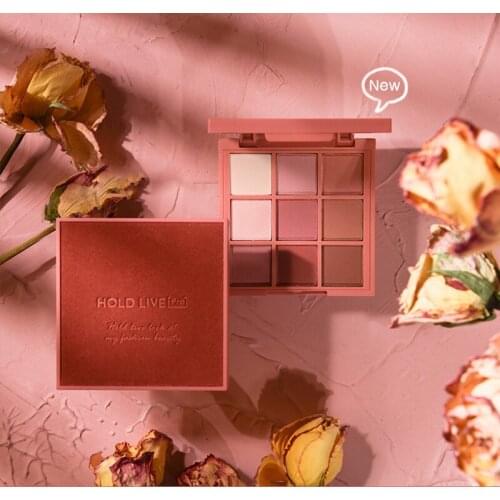 Red Velvet 9colors Eyeshadow Palette Waterproof Long Lasting Pearl Matte Eye Makeup Art Classic All-match Colors Makeup Tools